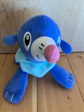 Popplio Pokemon Blue Seal Plushie 8"